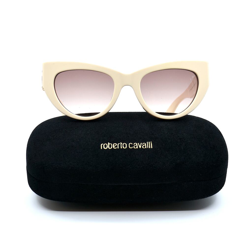 ROBERTO CAVALLI SRC017M IVORY PURPLE GRADIENT AUTHENTIC SUNGLASSES - Picture 8 of 16